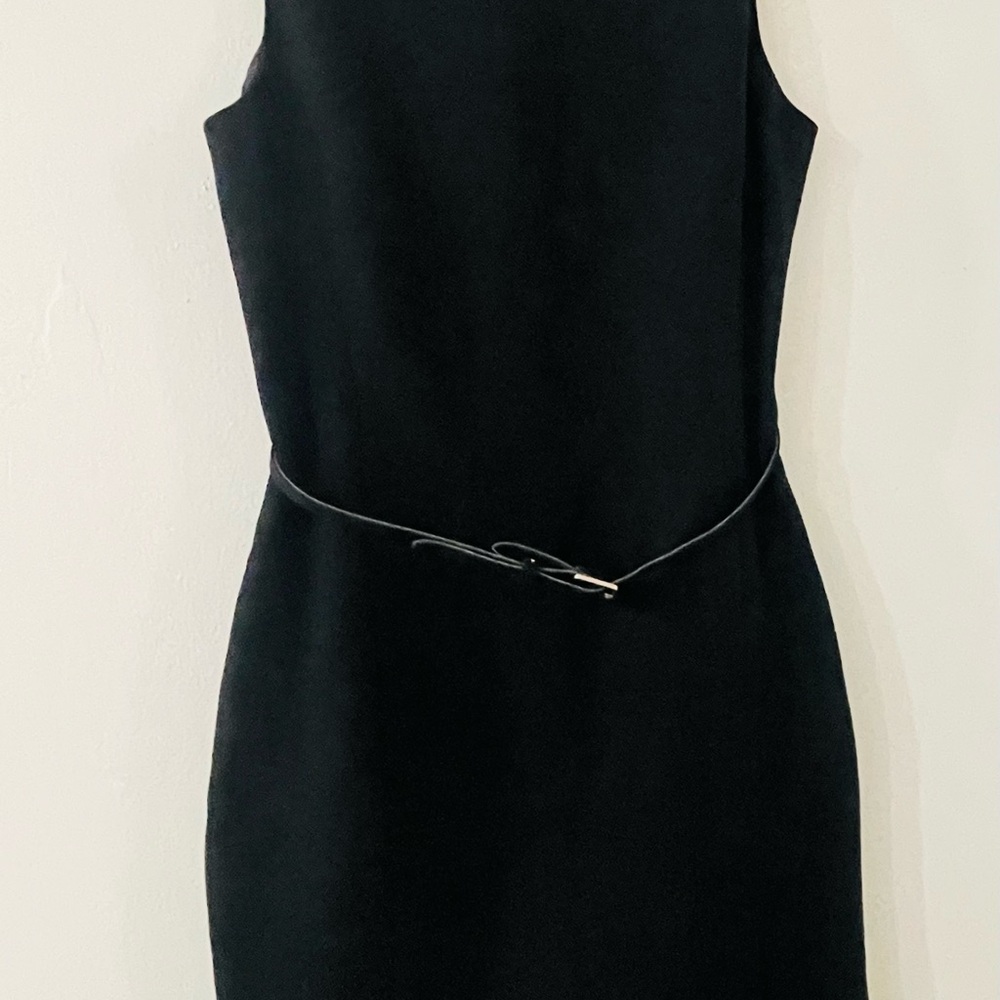 Vintage Ann Taylor LOFT Elegant Black Sleeveless Dress